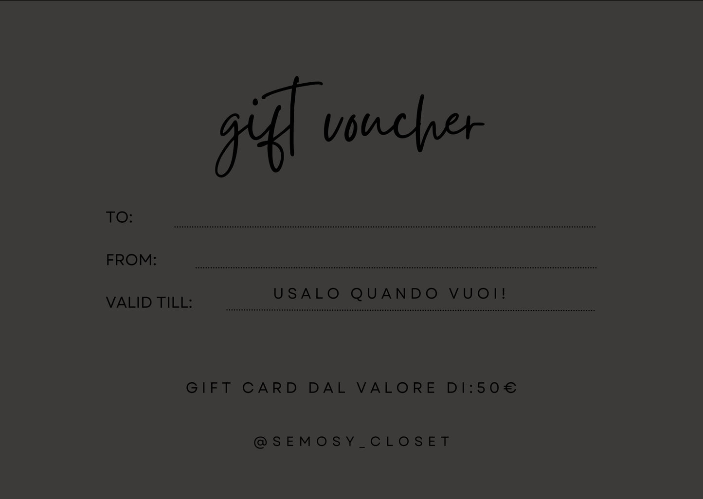 GIFT CARD